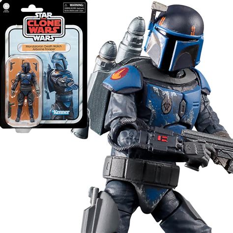 star wars the clone wars death watch toy|star wars airborne death watch.